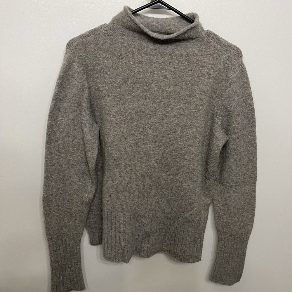 Madewell mock neck alpaca and wool sweater